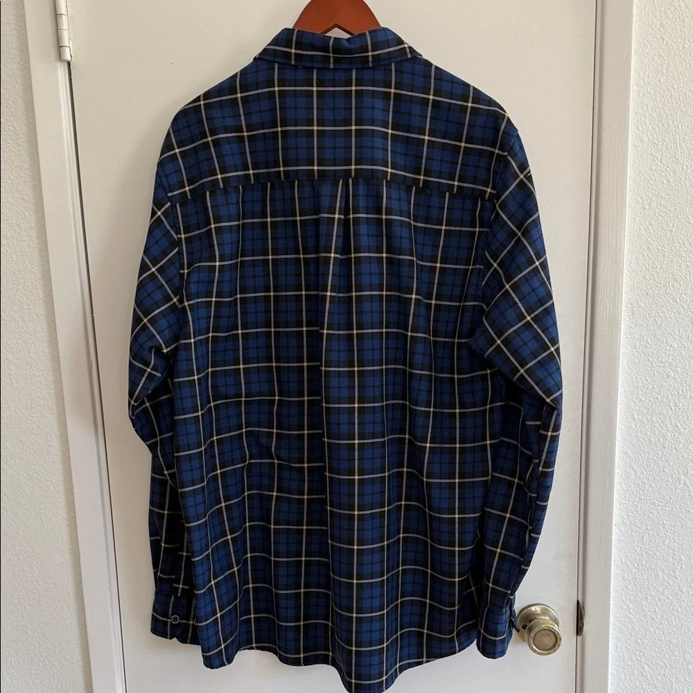 DIXXON Navy and White Plaid Button Down Flannel “The McKenzie” XXL - Picture 6 of 8